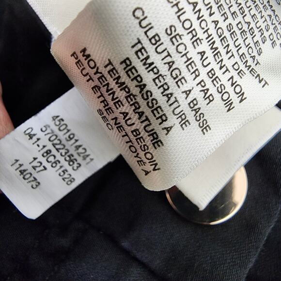 Chico's Crop Pants Black Ultimate Fit Comfort Waist Luxe Utility Slim Sz 1 US 8 - Picture 12 of 13